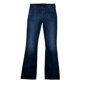 Citizens Of Humanity COH Dita Petite Bootcut Leg Jeans 25 Blue Low Rise Zip Fly